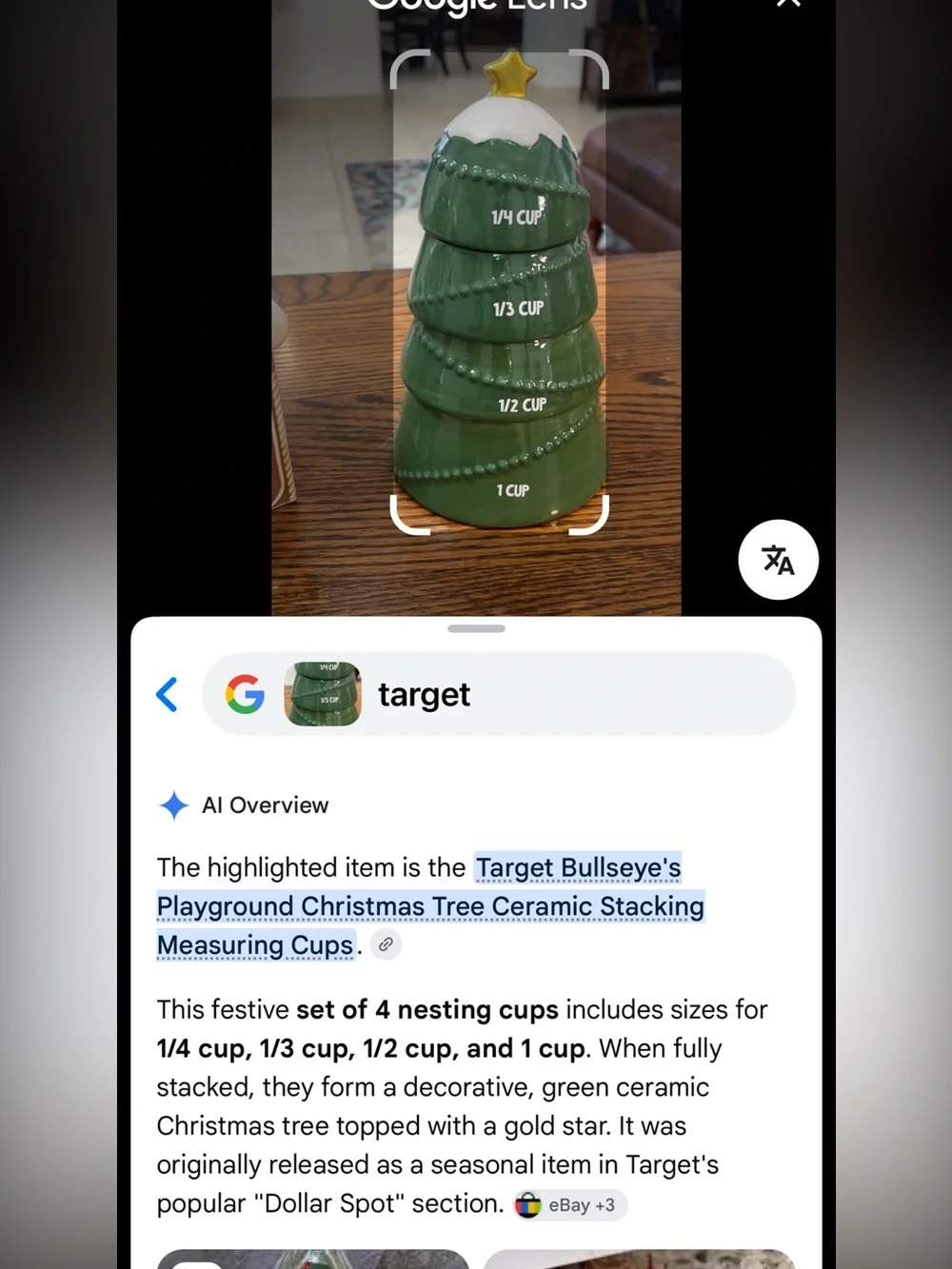Green Ceramic Christmas Tree Measuring Cup Set - Holiday Kitchen